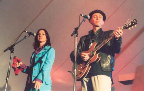 Flanagan and Sam Brown - at Cumbria's Maryport Festival, photograph copyright: Simon Redley simon@kudos.go-plus.net 