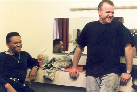 Sherman Robertson and Mike Hellier at the Great British Rn'B Festival, Colne 2004. Photo copyright and thanks to Simon Redley - kudosphotos@aol.com