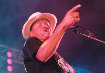 Sherman Robertson at the Stanley Blues Festival 2004. Photo copyright and thanks to Simon Redley - kudosphotos@aol.com