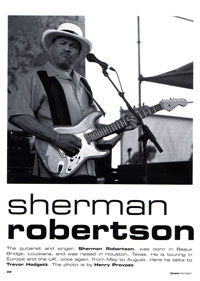 Blues in Britain - Sherman Robertson article