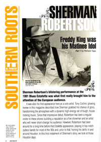 Juke Blues 2007 - Sherman Robertson article